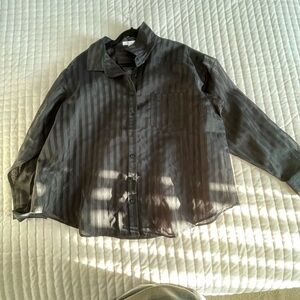 Maurices Shimmering Black Blouse